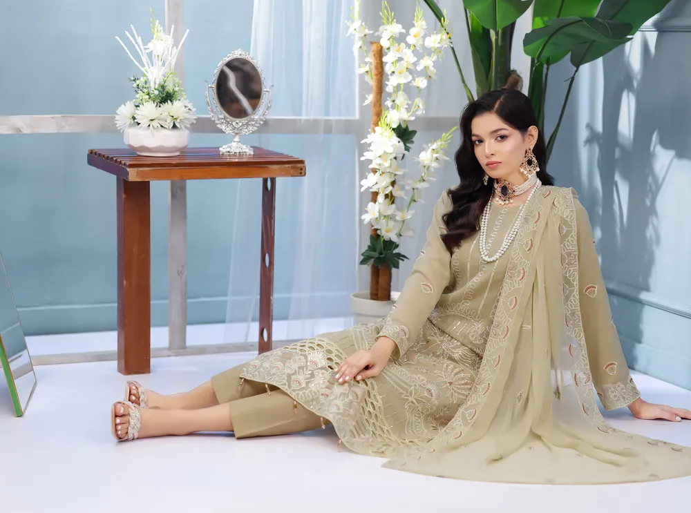 Sage Garden Embroidered Formal Suite