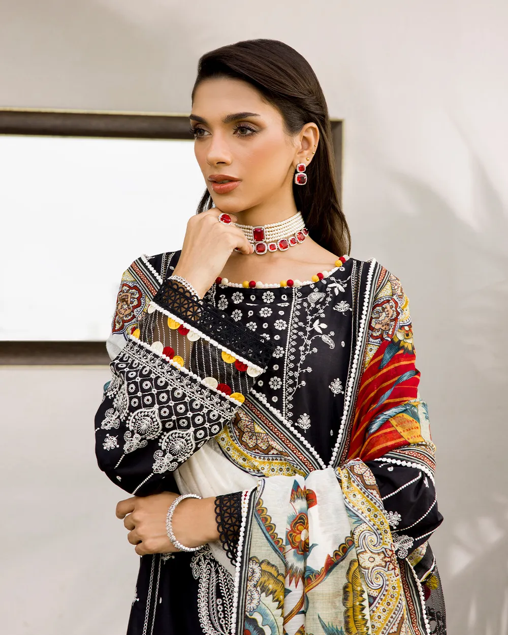 Black & White Traditional Suit