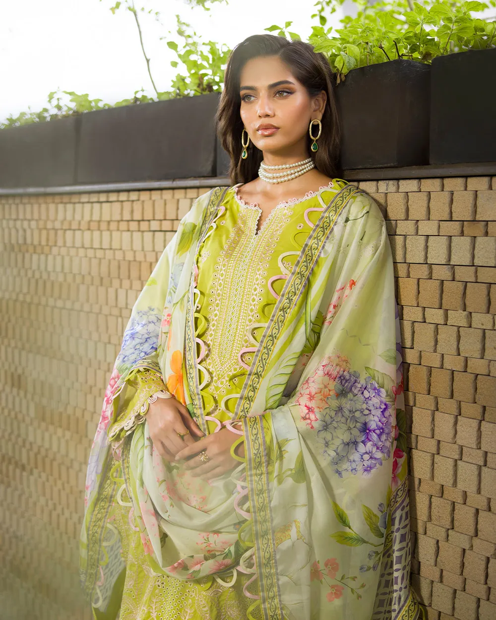 Lime Green Designer Suit